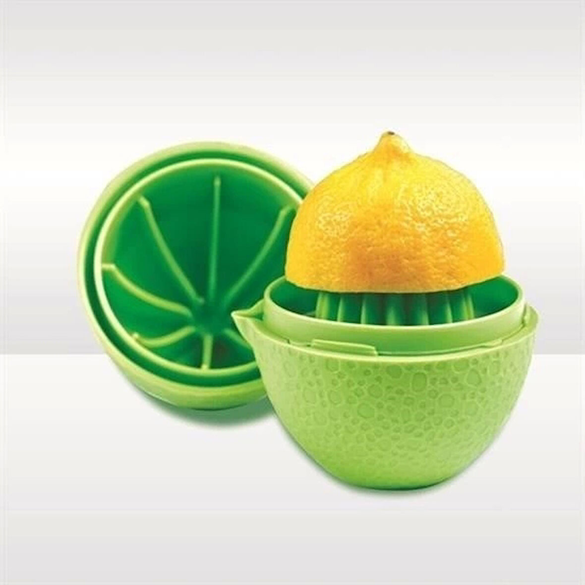 İpek Yıldızı® Hazneli Kapaklı Hijyenik Pratik Kolay Limon Sıkacağı Aparatı