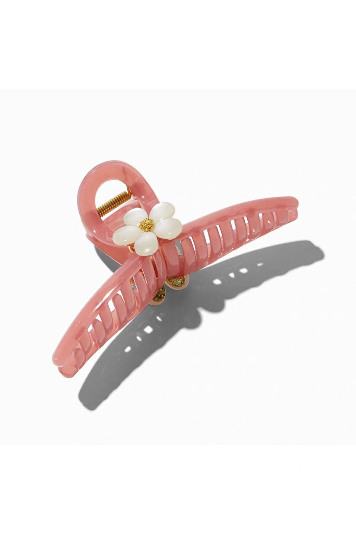 Claire's Çiçekli Mandal Toka (pembe)