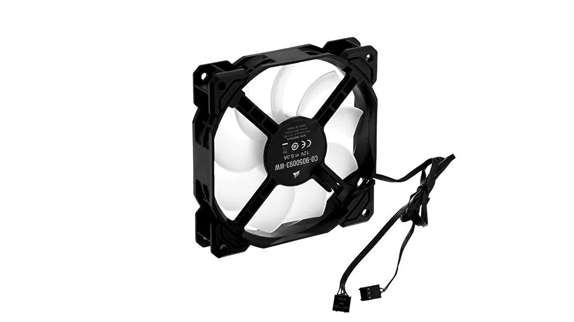 Corsair RWF0016 3 PIN PWM 120mm Computer PC Case Fans 12V DC 0.3 A White LED X4 (OUTLET ÜRÜN)