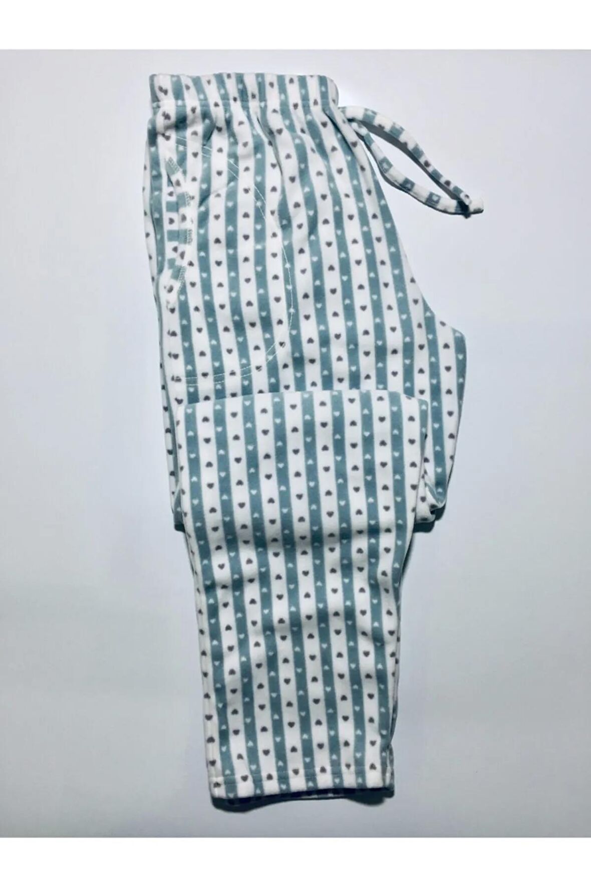 Lüx Cepli Polar Kışlık Pijama Altı