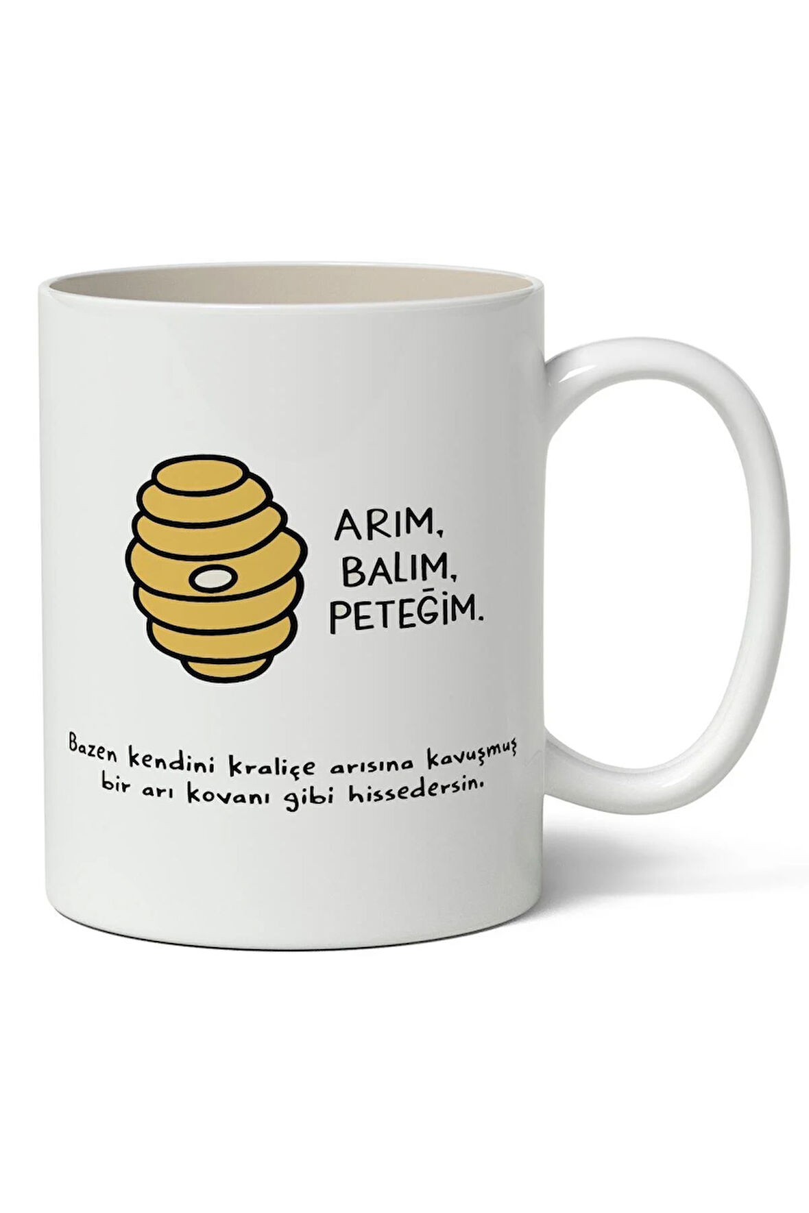 Arım Balım Peteğim Komik Beyaz Kupa Bardak Arkadaşa Sevgiliye Hediye