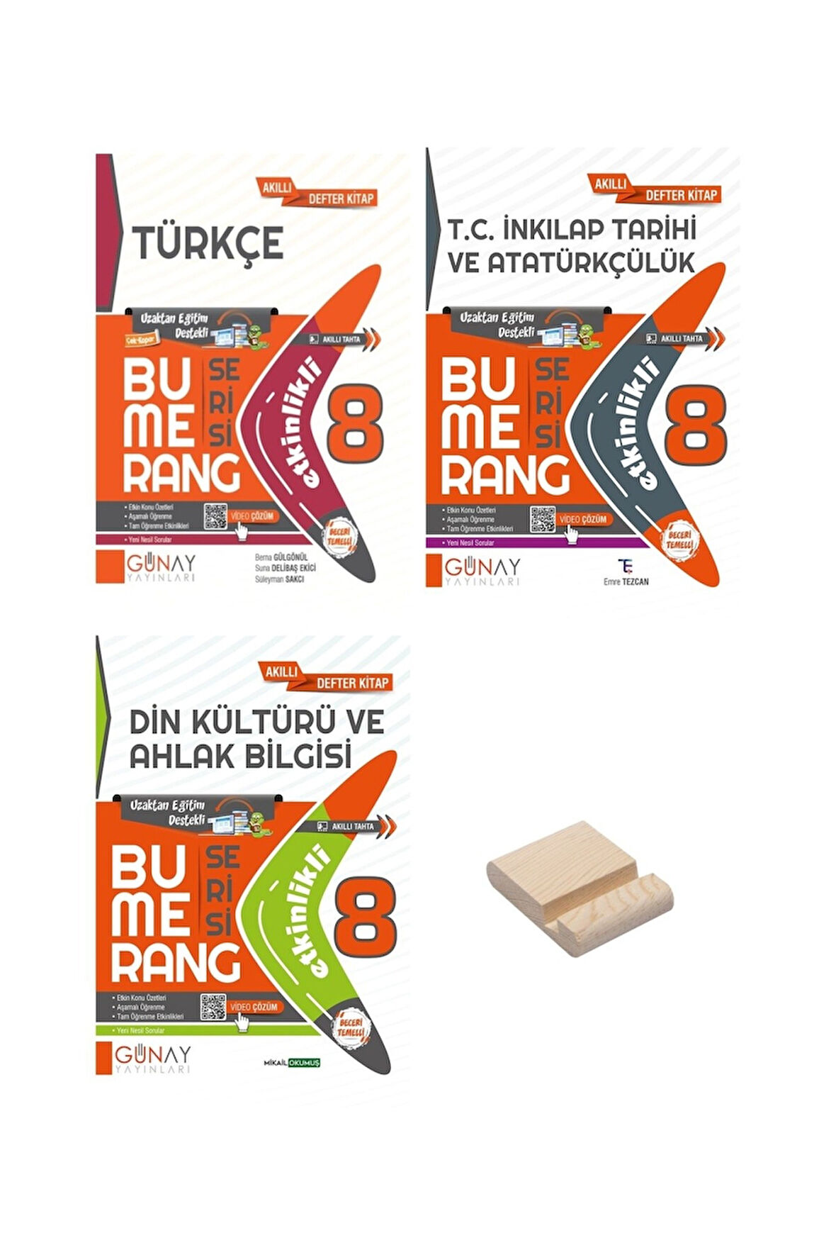 LGS 8. Sınıf Bumerang Etkinlikli Defter Türkçe İnkılap Tarihi ve Din Kültürü 3lü Set