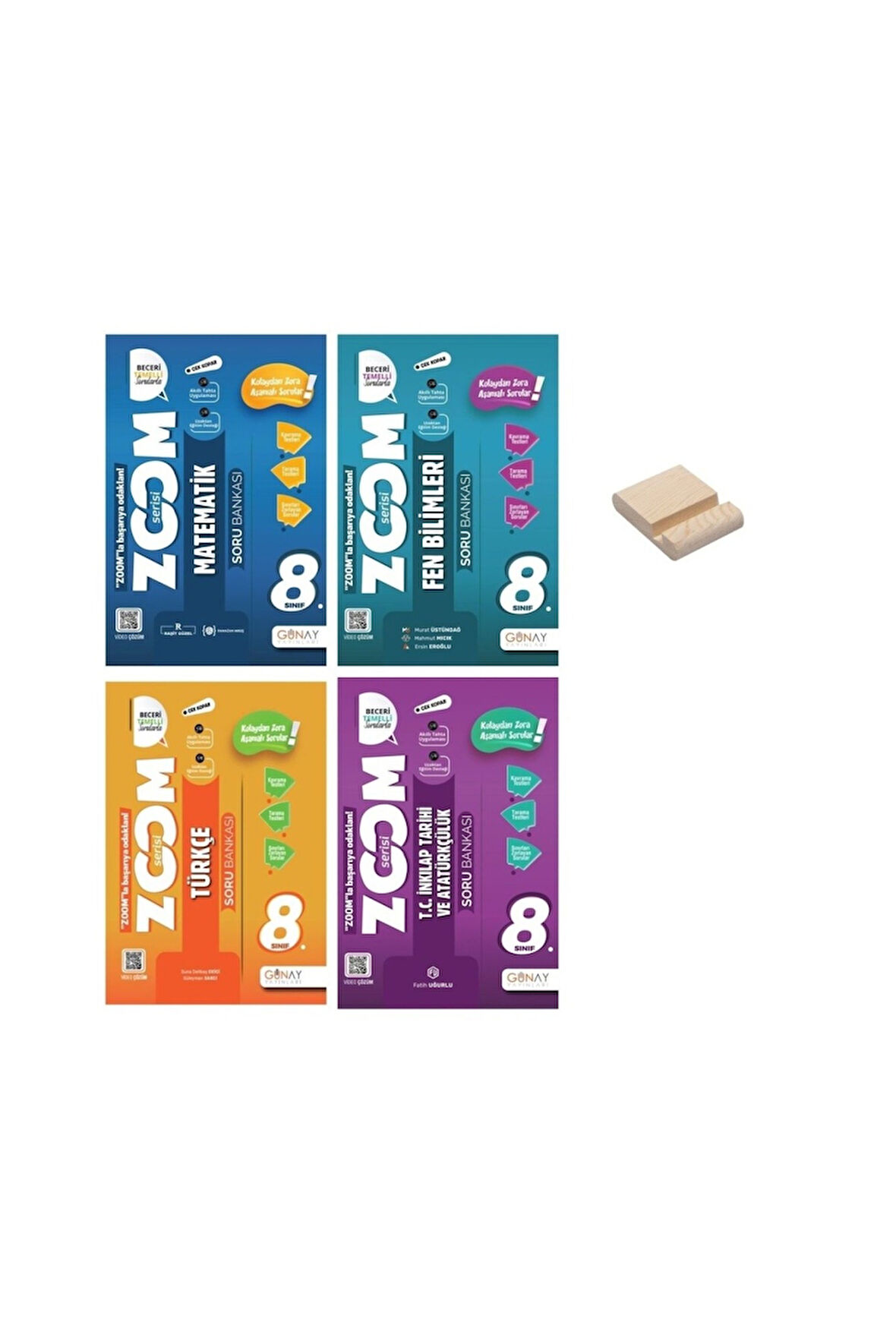 LGS 8. Sınıf Zoom Matematik Fen Bilimleri Türkçe ve İnkılap Tarihi Soru Bankası 4lü Set