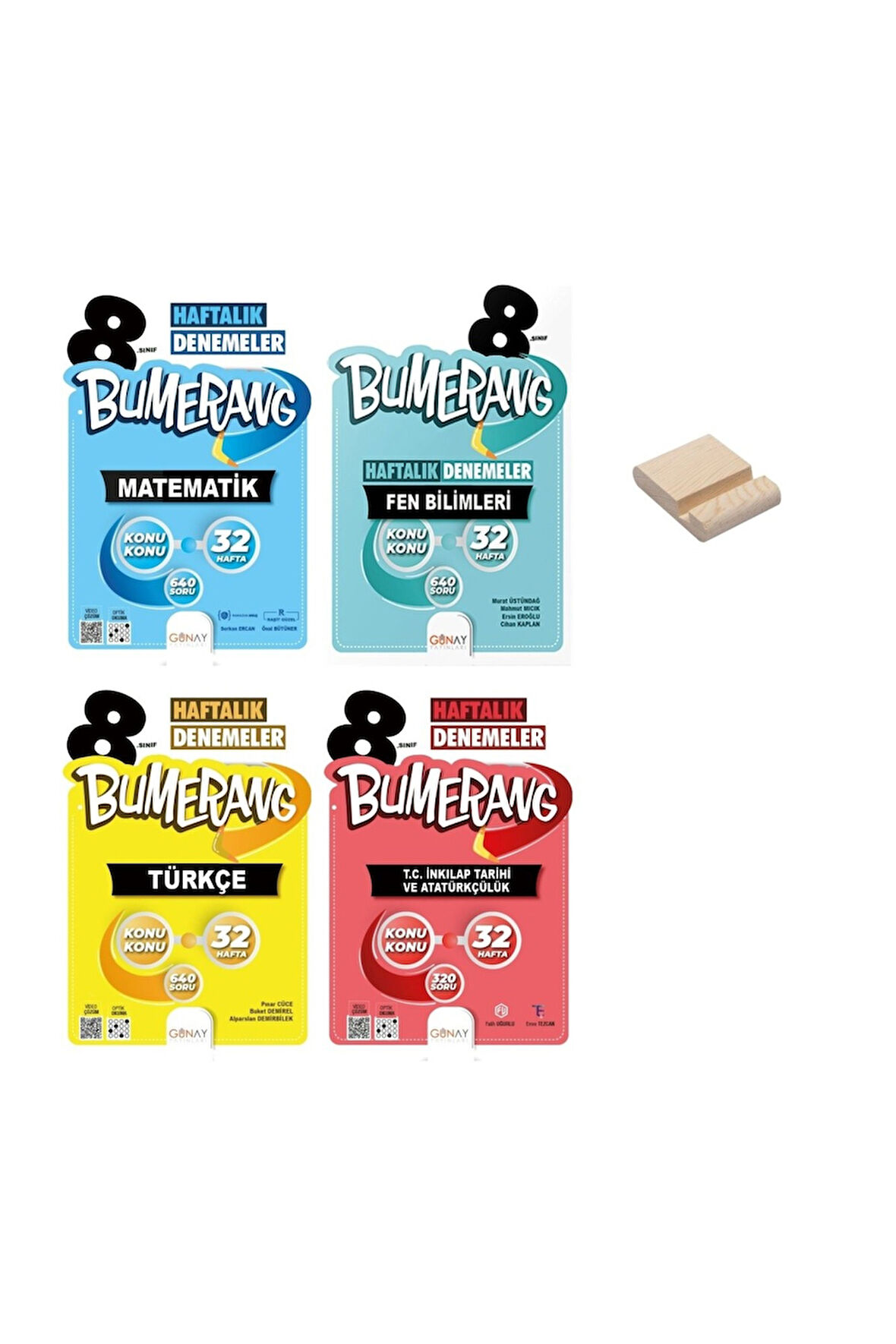 8. Sınıf Bumerang 32 Haftalık Matematik Fen Bilimleri Türkçe ve İnkılap Tarihi 4lü Set Denemeleri