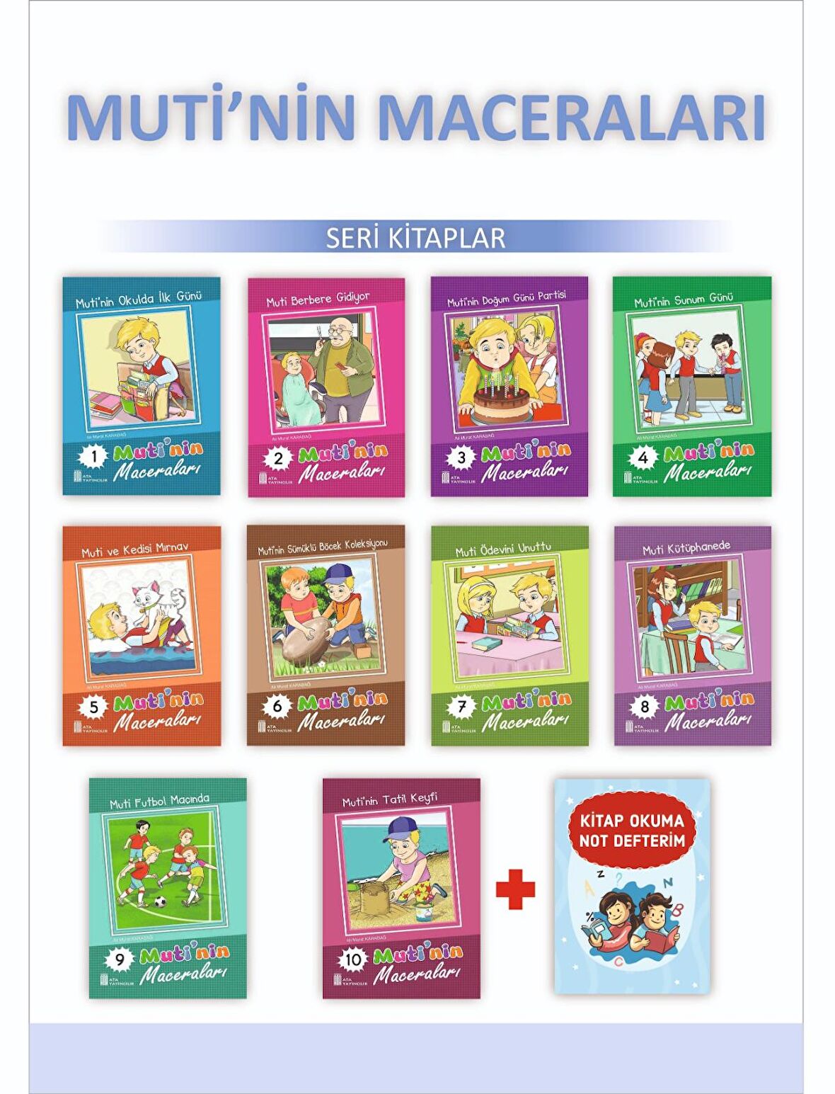 1.Sınıflar İçin Muti'nin Maceraları Öykü Dizisi + Kitap Okuma Not Defteri