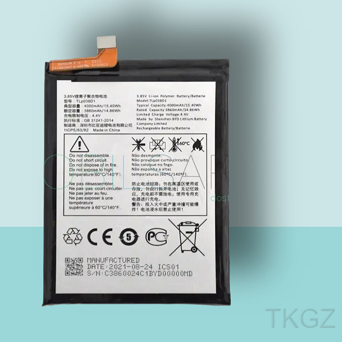 Tkgz - TCL 10SE - TLP-038D7 - Batarya Pil Orijinal Sıfır