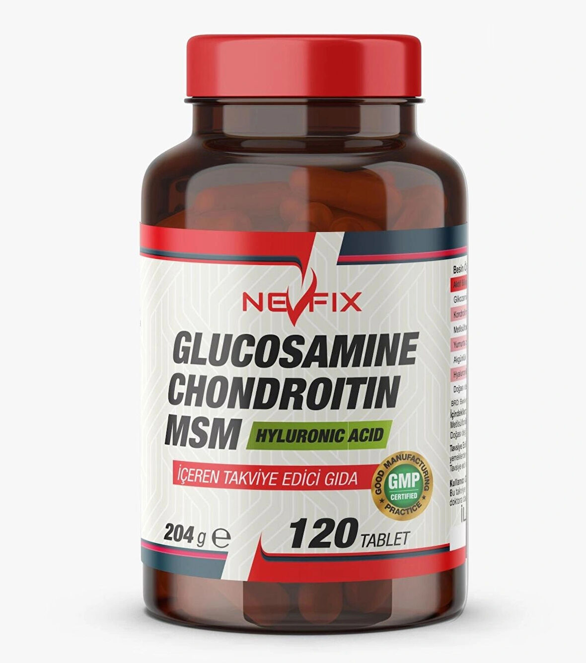 Nevfix Glucosamine Chondroitin Msm Hyaluronic Acid 120 Tablet