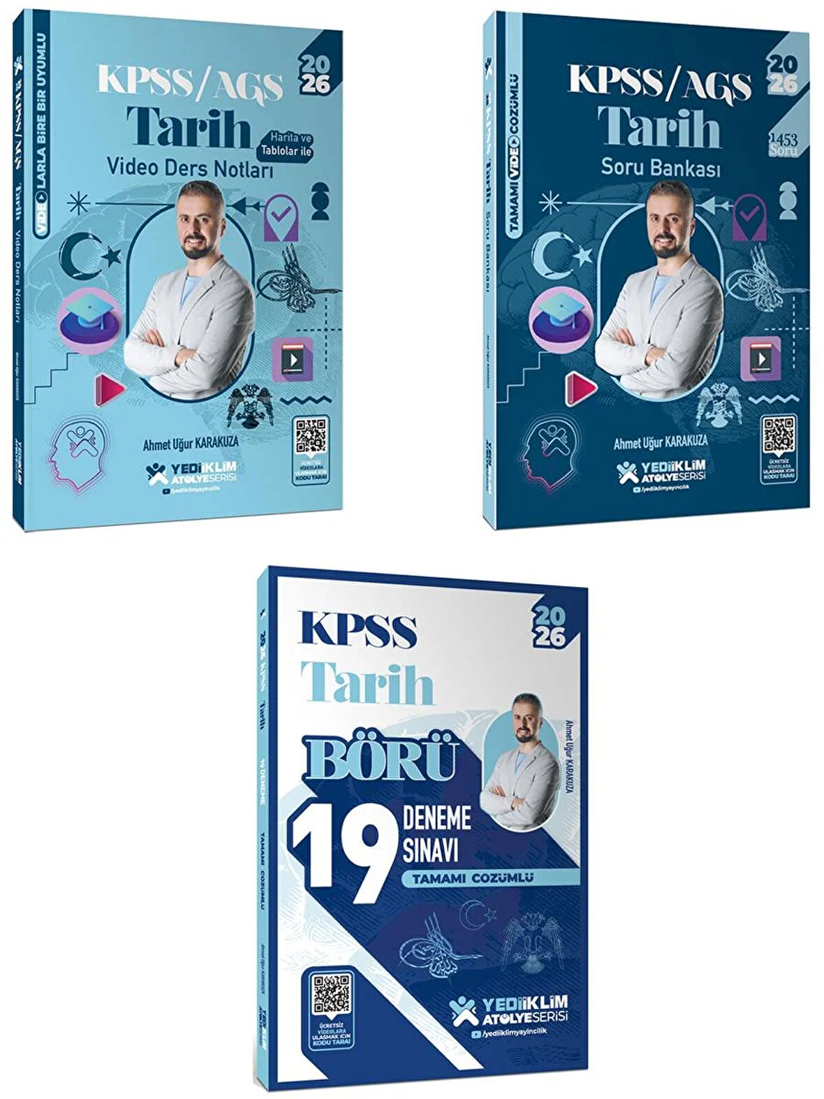 Yediiklim Yayınları 2026 KPSS Atölye Serisi Tarih Konu+Soru ve Deneme Seti