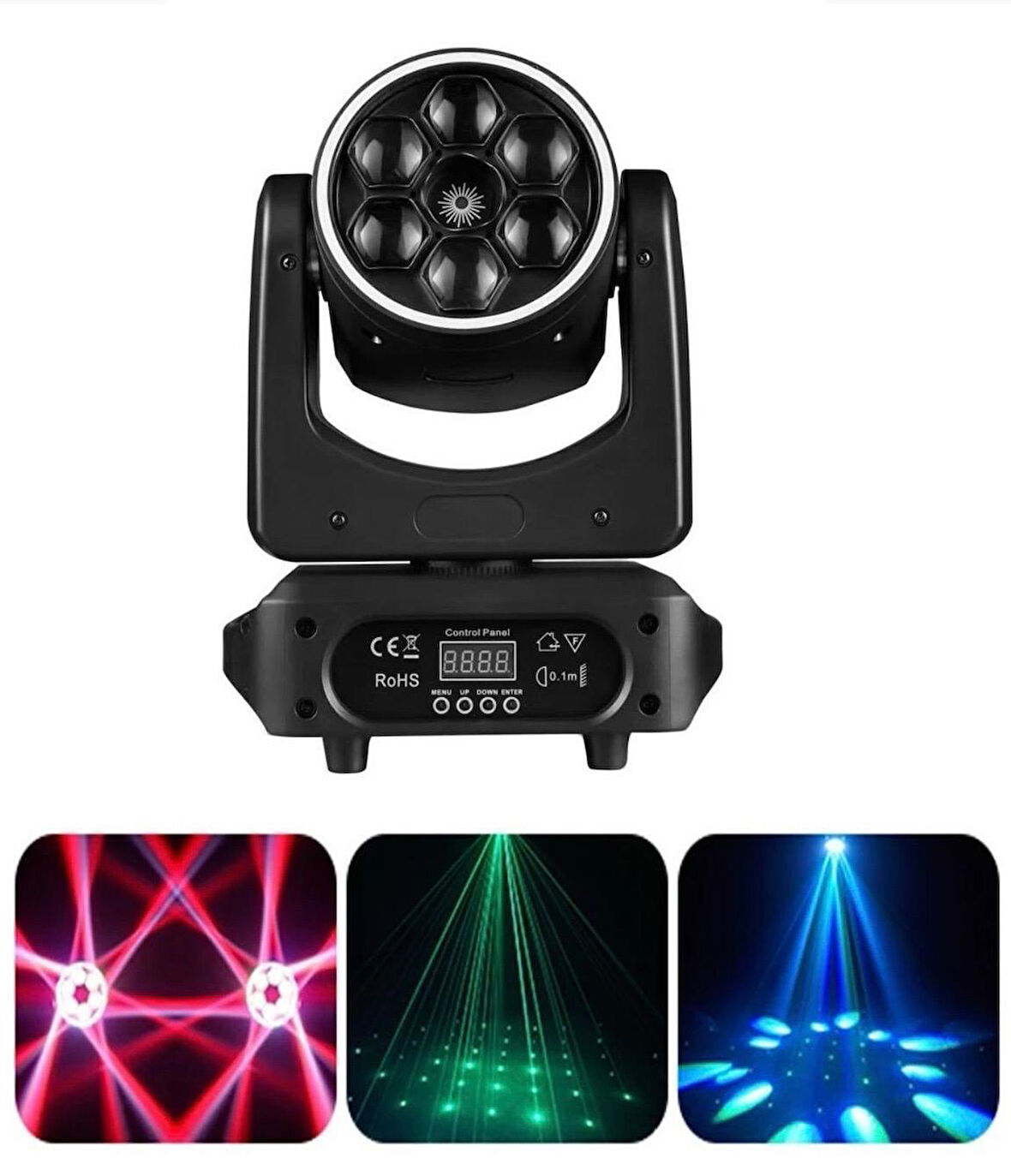 DJ PRO BEE EYES 6x15WATT LAZERLİ RGB MOVİNG HEAD ROBOT IŞIK