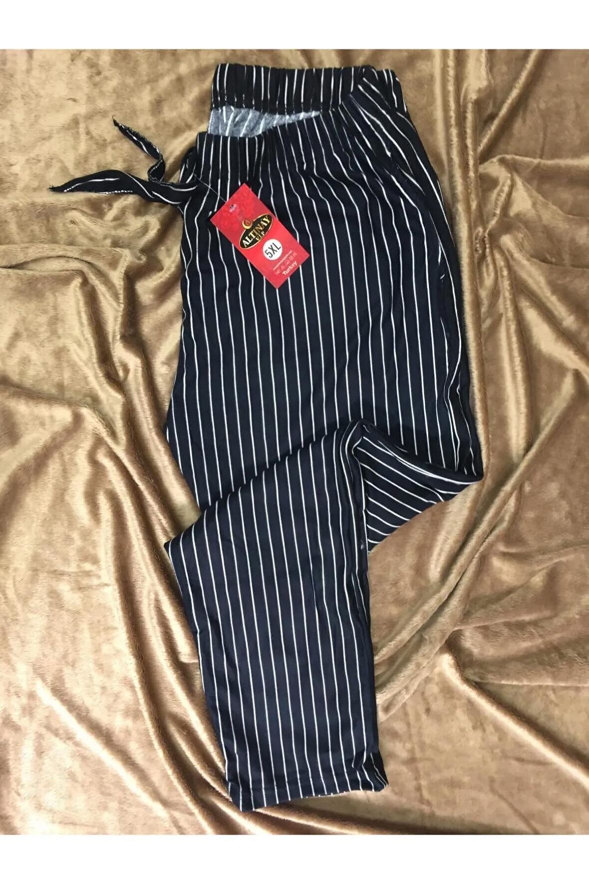 Rahat Kalıp Cepli Süet Pijama Altı