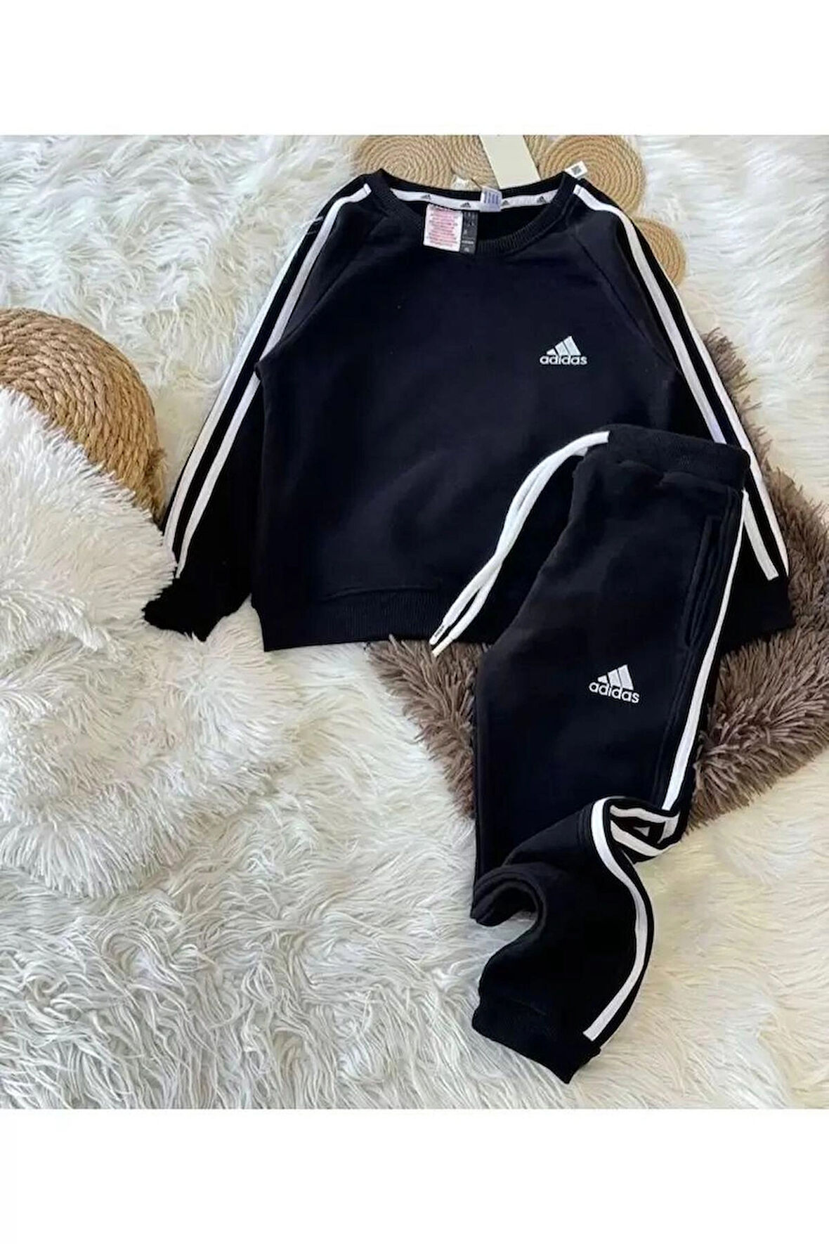 UNİSEX MODEL PAMUKLU 2'Lİ ALT - ÜST TAKIM EŞOFMAN TAKIMI