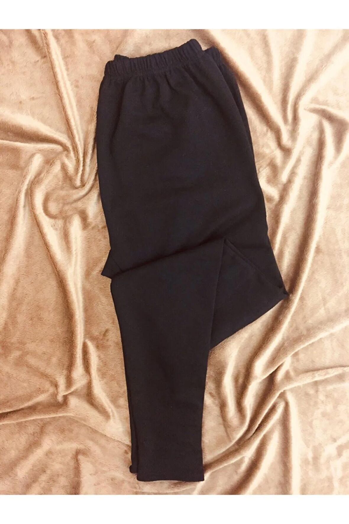 Kışlık Cepsiz Triko Pijama Altı