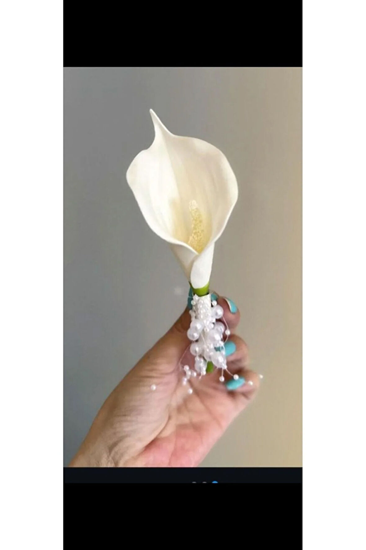 İncili gala çiçeği damat yaka çiçeği