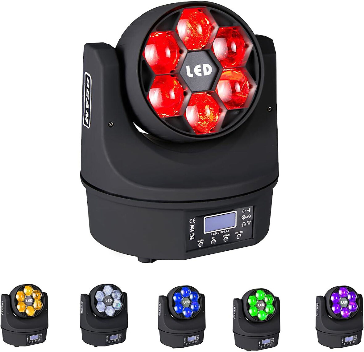 DJ PRO BEE EYES 6X15 WATT RGB 4IN1 MOVİNG HEAD ROBOT IŞIK
