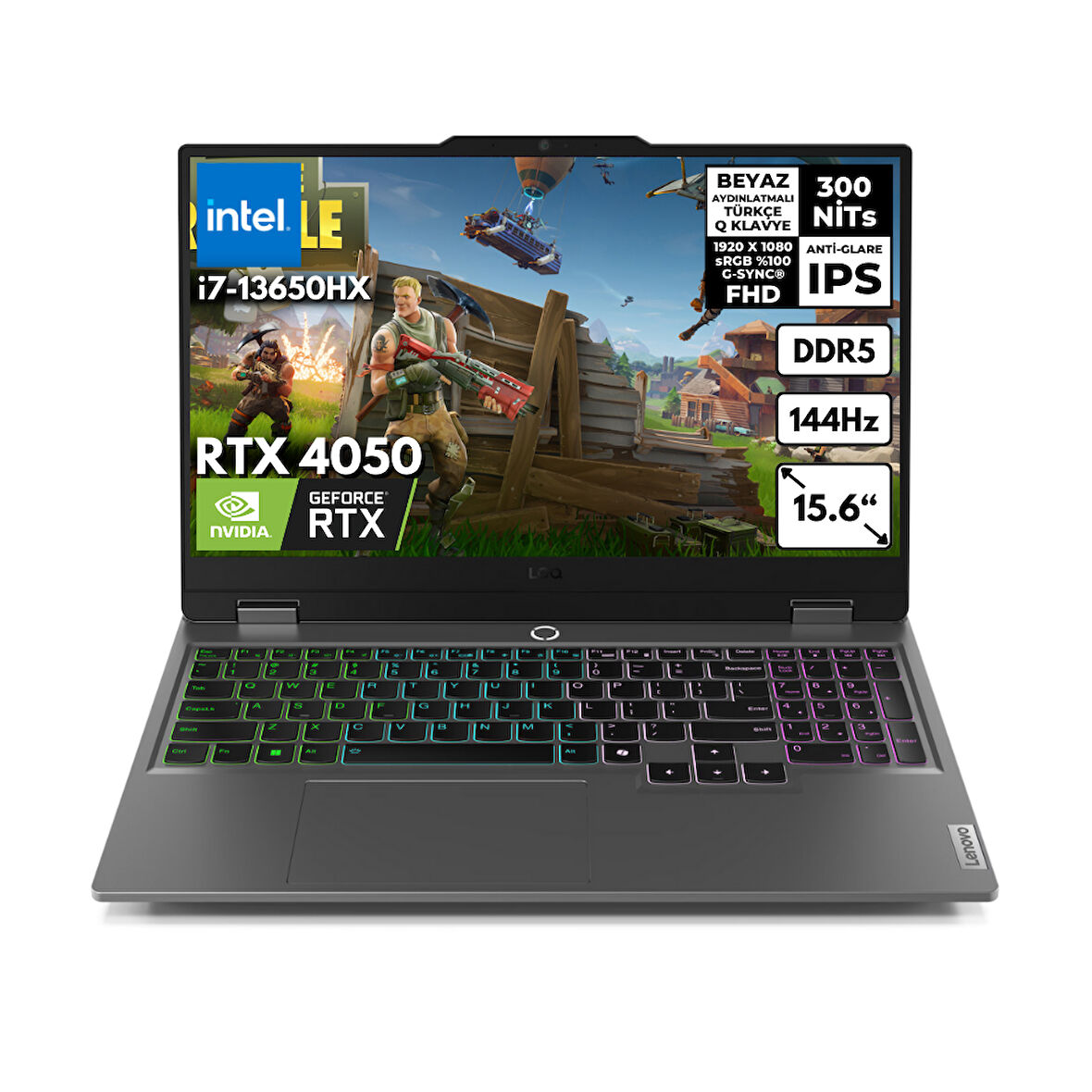 Lenovo LOQ i7-13650HX 32-GBDDR5 4 TBSSD RTX4050 (6GB-105W) 15.6" FHD Windows 10 Home AI Gaming Notebook 83DV0118TRHMF93
