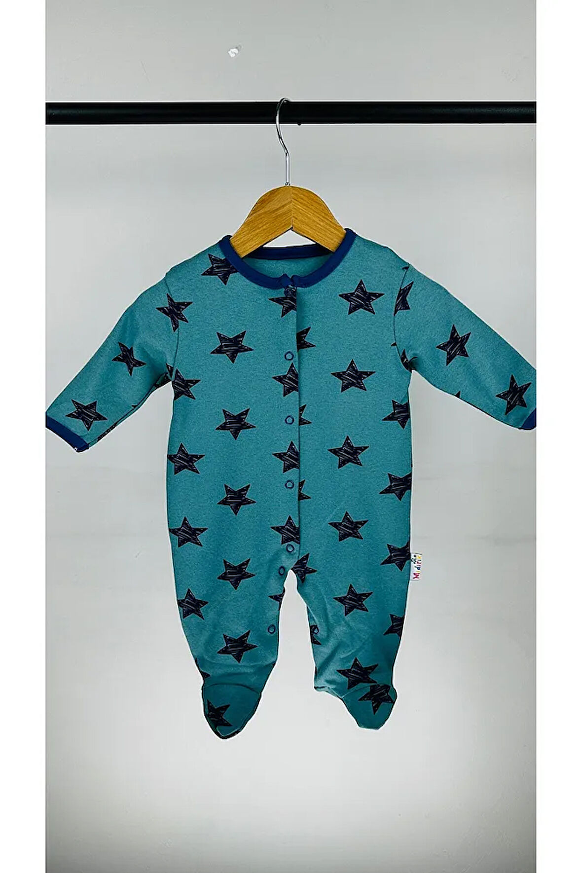 YILDIZLI ÇITÇITLI PAMUKLU BEBEK TULUM