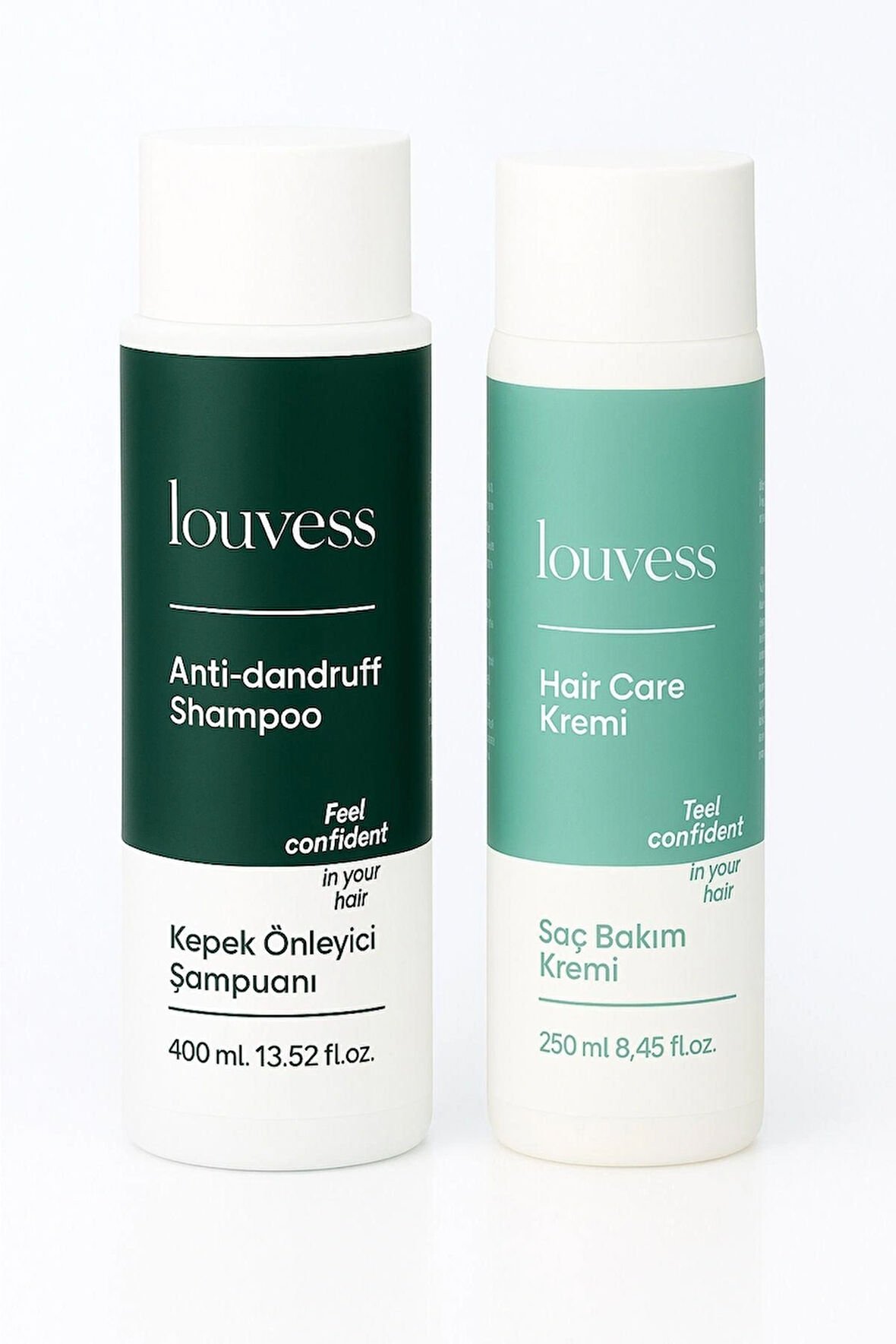 Louvess “Kepek Önleyici Şampuan & Saç Bakım Kremi İkili Set