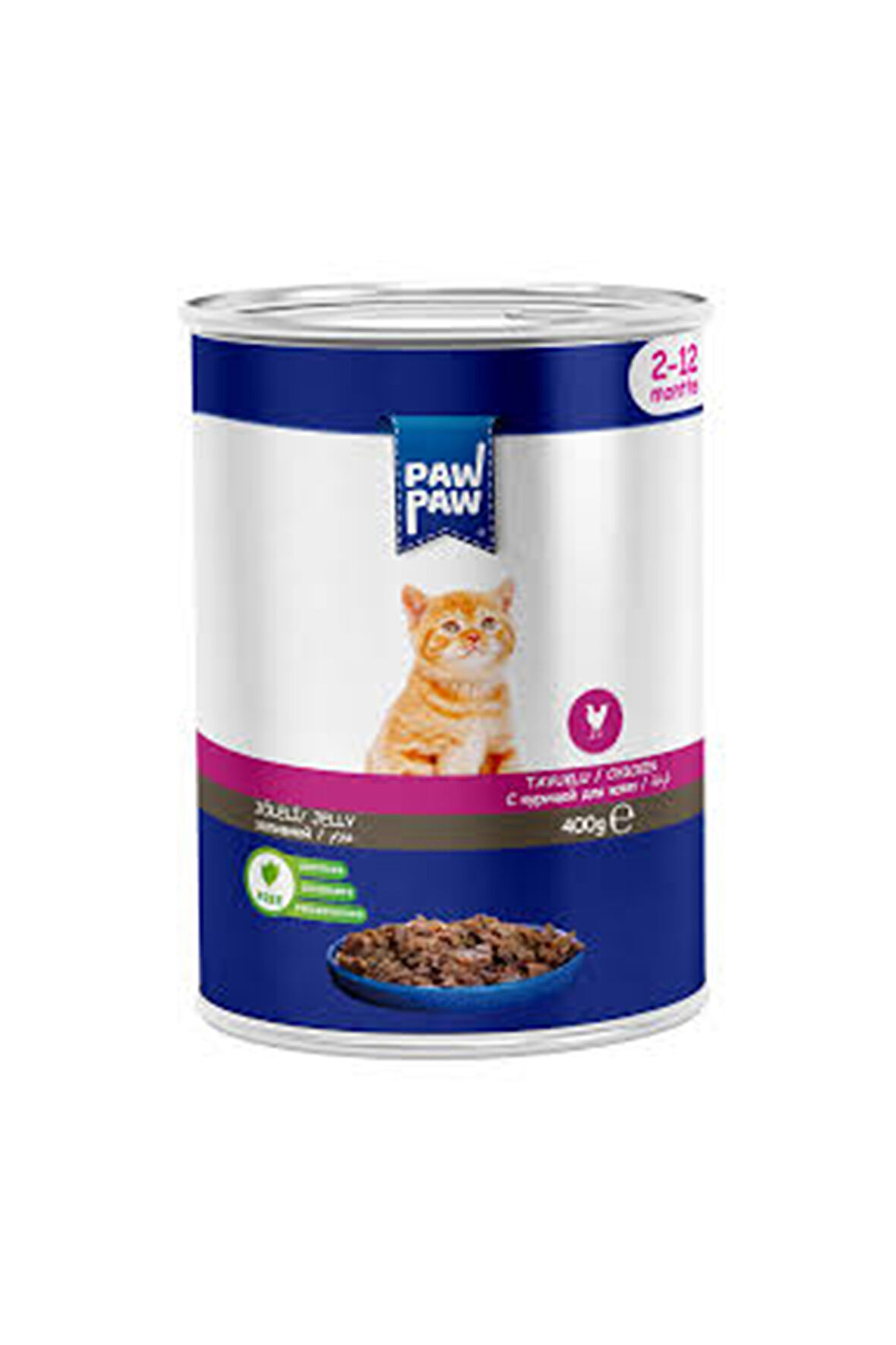 Tavuk Etli Yavru Kedi Konserve 400grx24