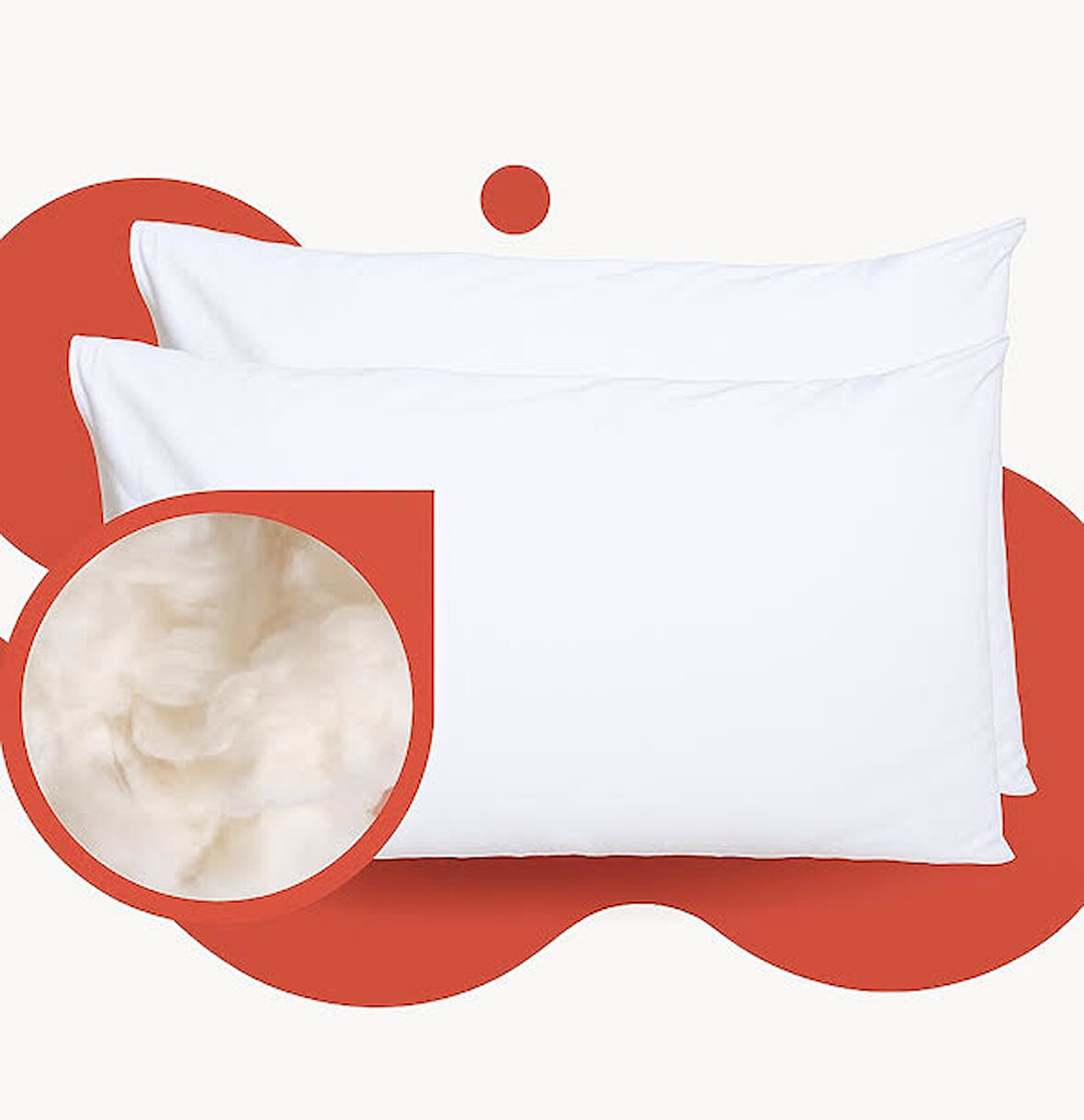 %100 YÜN DOLGULU ÇİFTLİ YASTIK