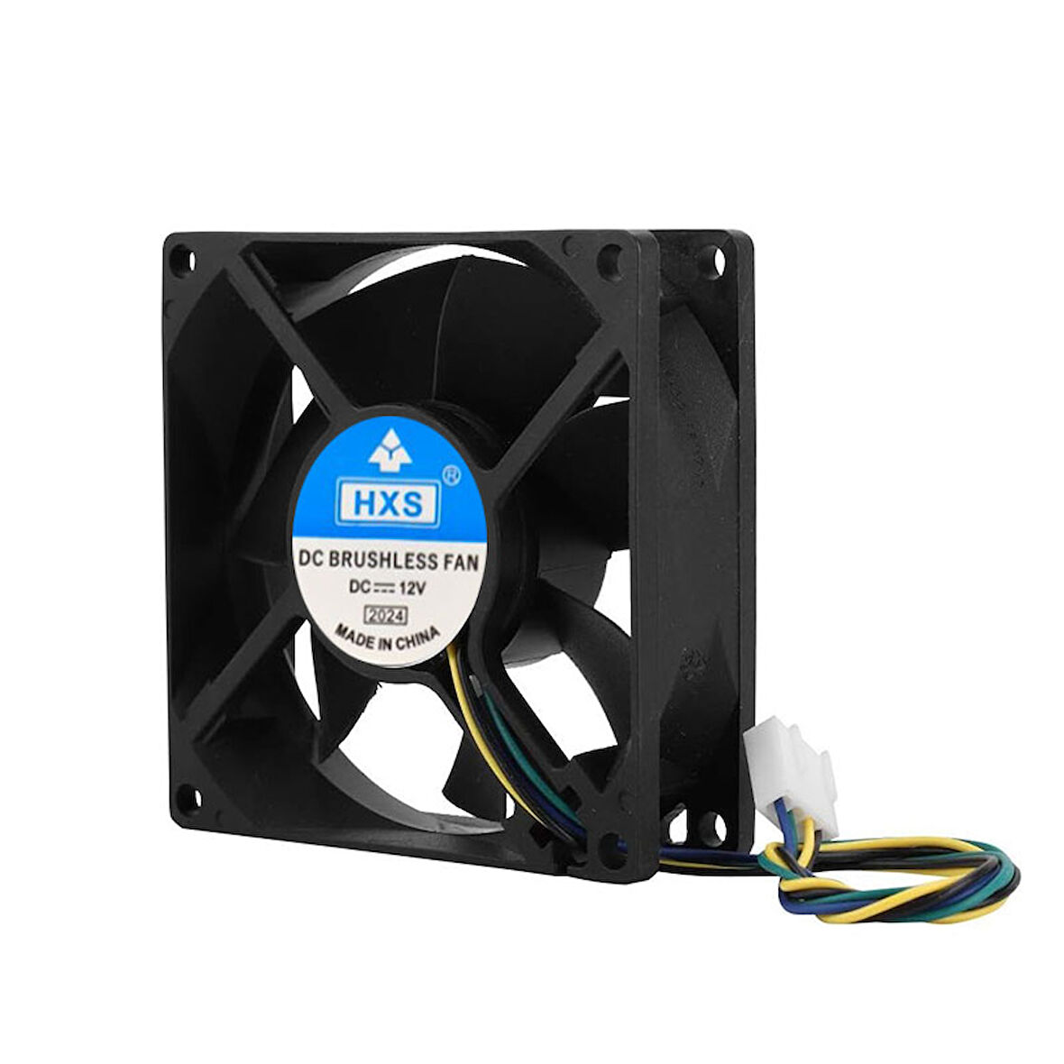 12v 8cm 4 pinli kasa fanı DC 12v 8x8x2.5cm 4 pin fan