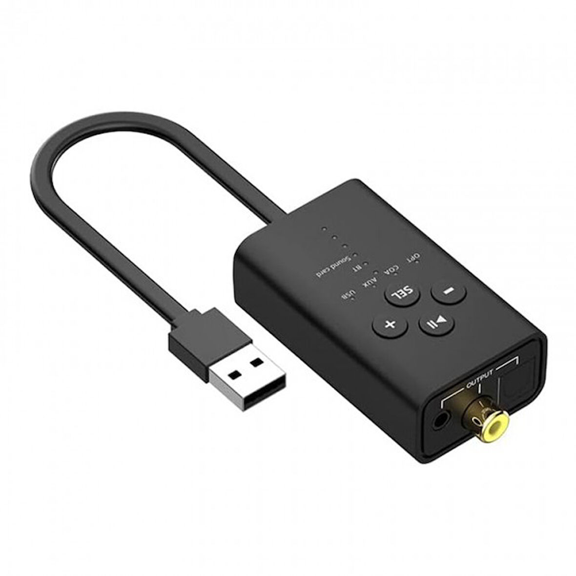 5.2 Bluetooth Ses Alıcısı PC için Fiber Koaksiyel AUX Çıkışlı Dijital Dönüştürücü