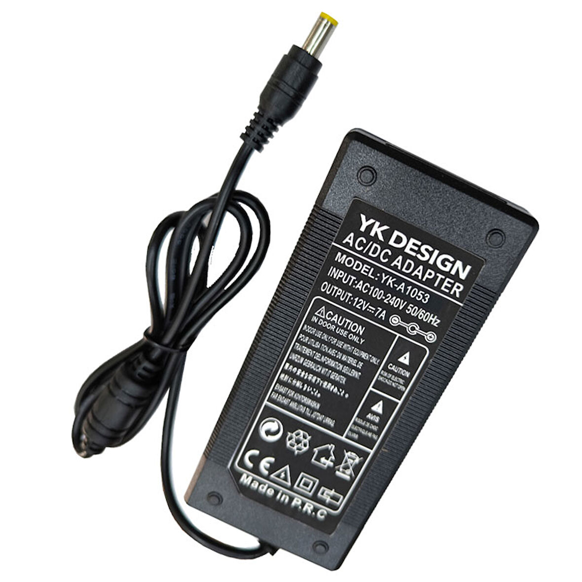 12V 7A  5.5*2.5mm Standart uç adaptör 12 volt 7 amper AC-DC Adaptör
