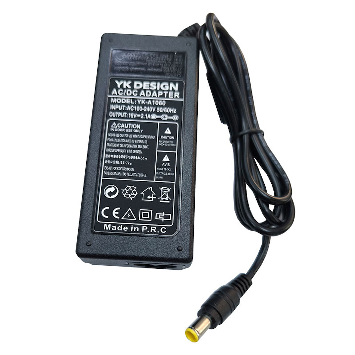 19v 2.1A sony uyumlu norebook adaptörü iğneli uç çapı 6.5mm*4.4 mm