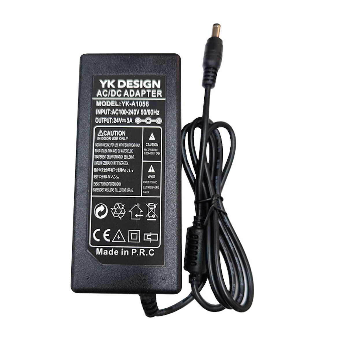 24V 3A Standart uç çapı 5.5mm*2.5mm AC-DC 24 volt 3 amper adaptör