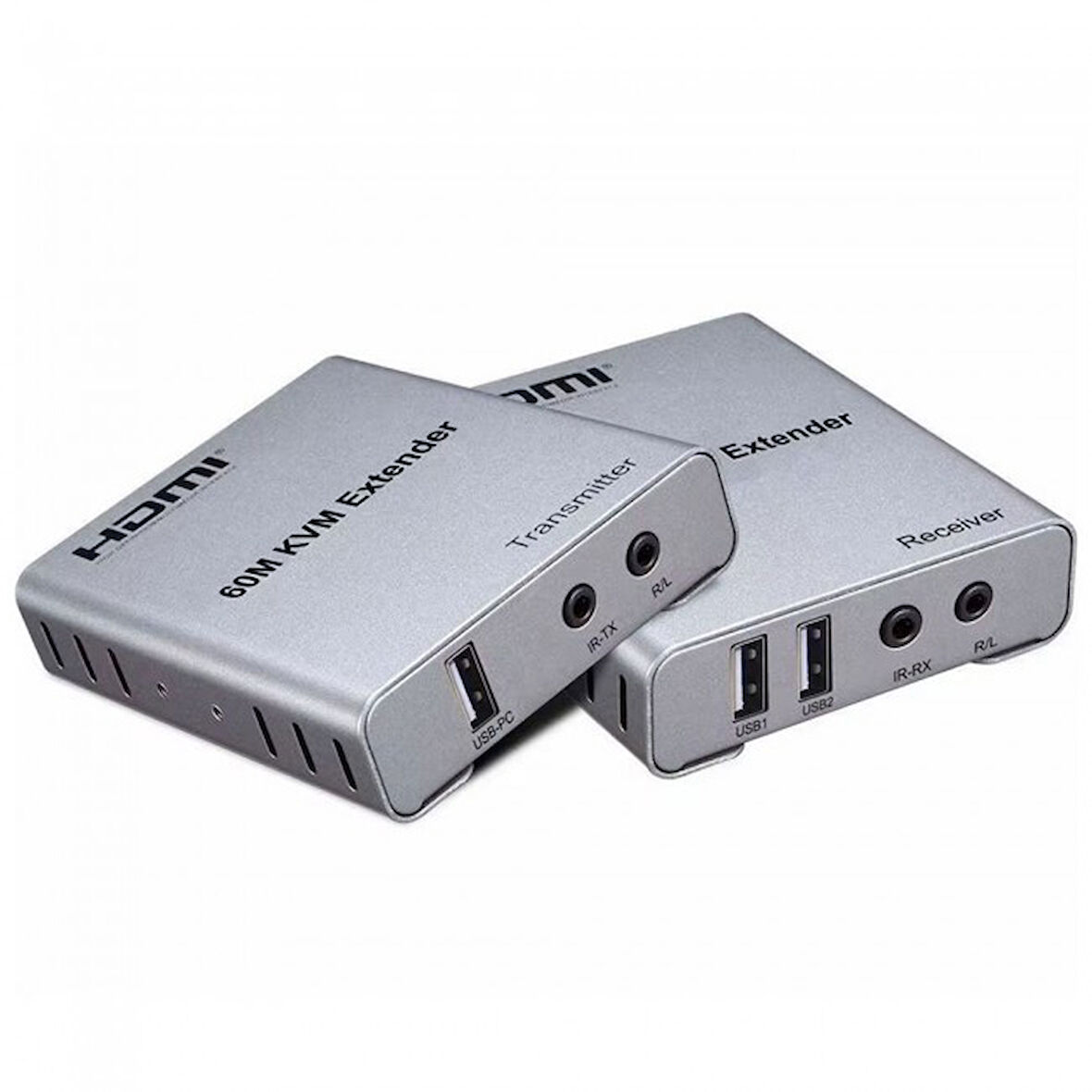 HDMI 60m KVM Extender + audio alıcı verici 1080p cat6 hdmı uzatıcı 