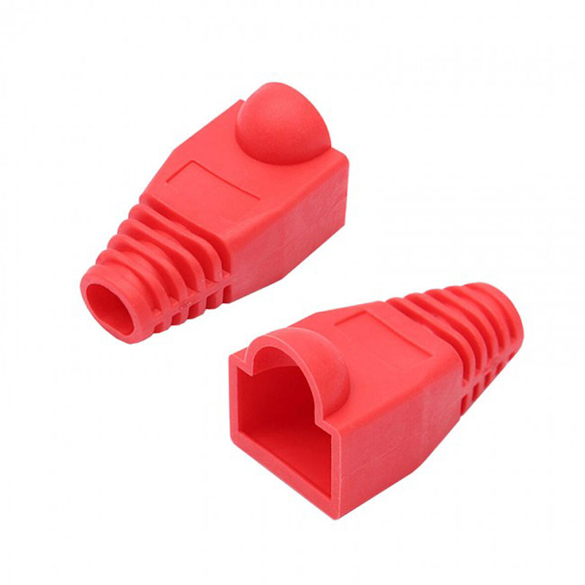 Rj45 Konnektör için koruyucu plastik kılıf rj 45 cover kırmızı 100 adet