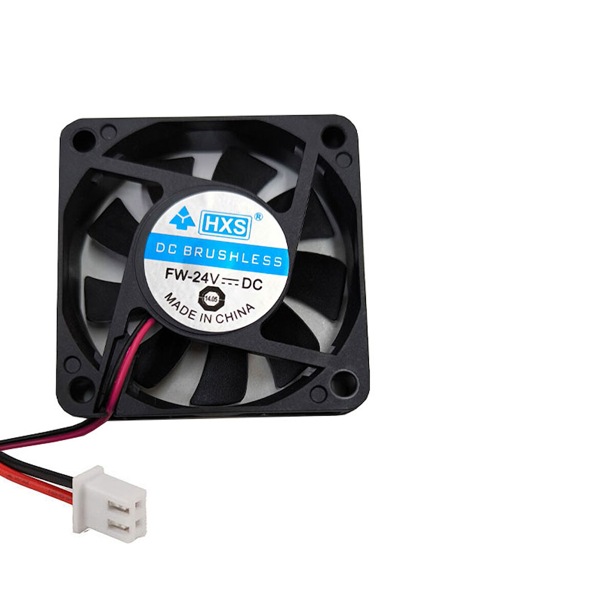 6cm 24v 2 pinli fan 6cm x 6cm x 1.5cm 2 pimli DC 24volt fan