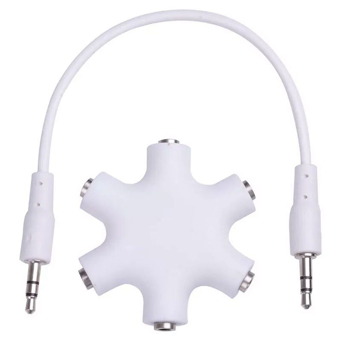 5 Port kulaklık çoklayıcı 3.5mm stereo 5in1 stereo çoklayıcı splitter