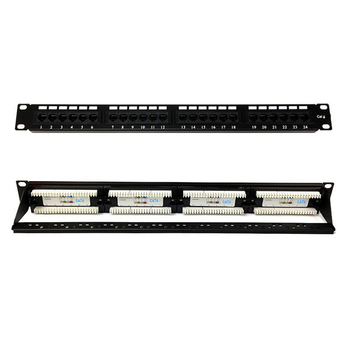 24 port cat6 patch panel 24 port ethernet panel