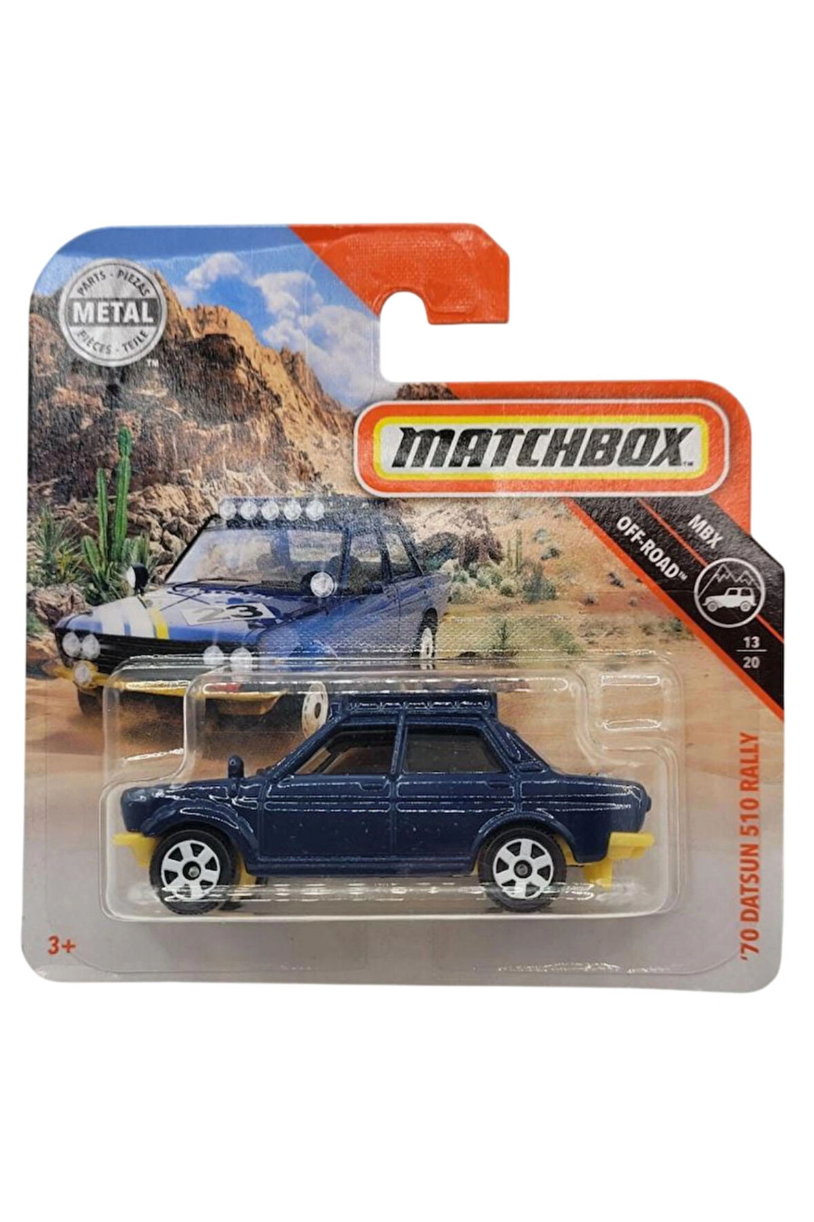 Matchbox - '70 Datsun 510 Rally - Mavi (1/64) 2019 Üretim