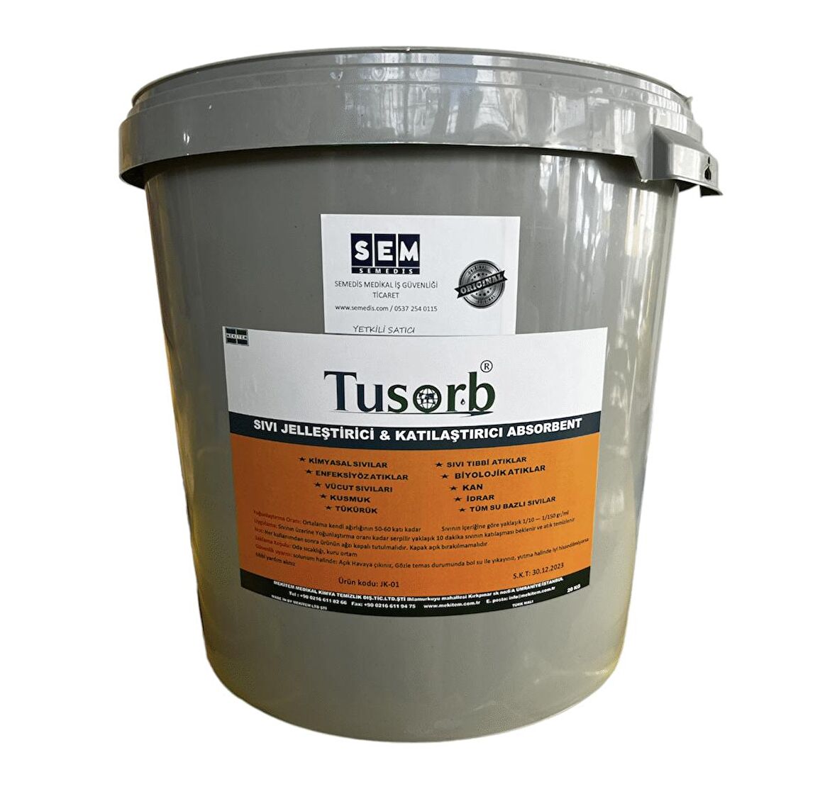 Tusorb - Semedis Sıvı Atık Yoğunlaştırıcı & Jelleştirici Absorban 20 Kg