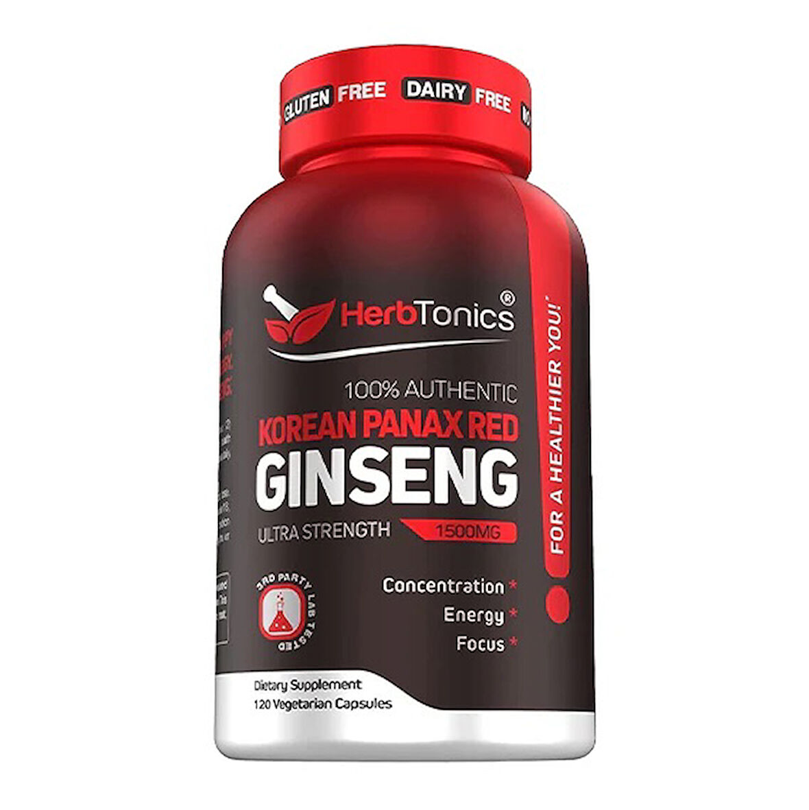 Korean panax red ginseng ultra strengh 1500 mg 120 kapsül %100 authentic