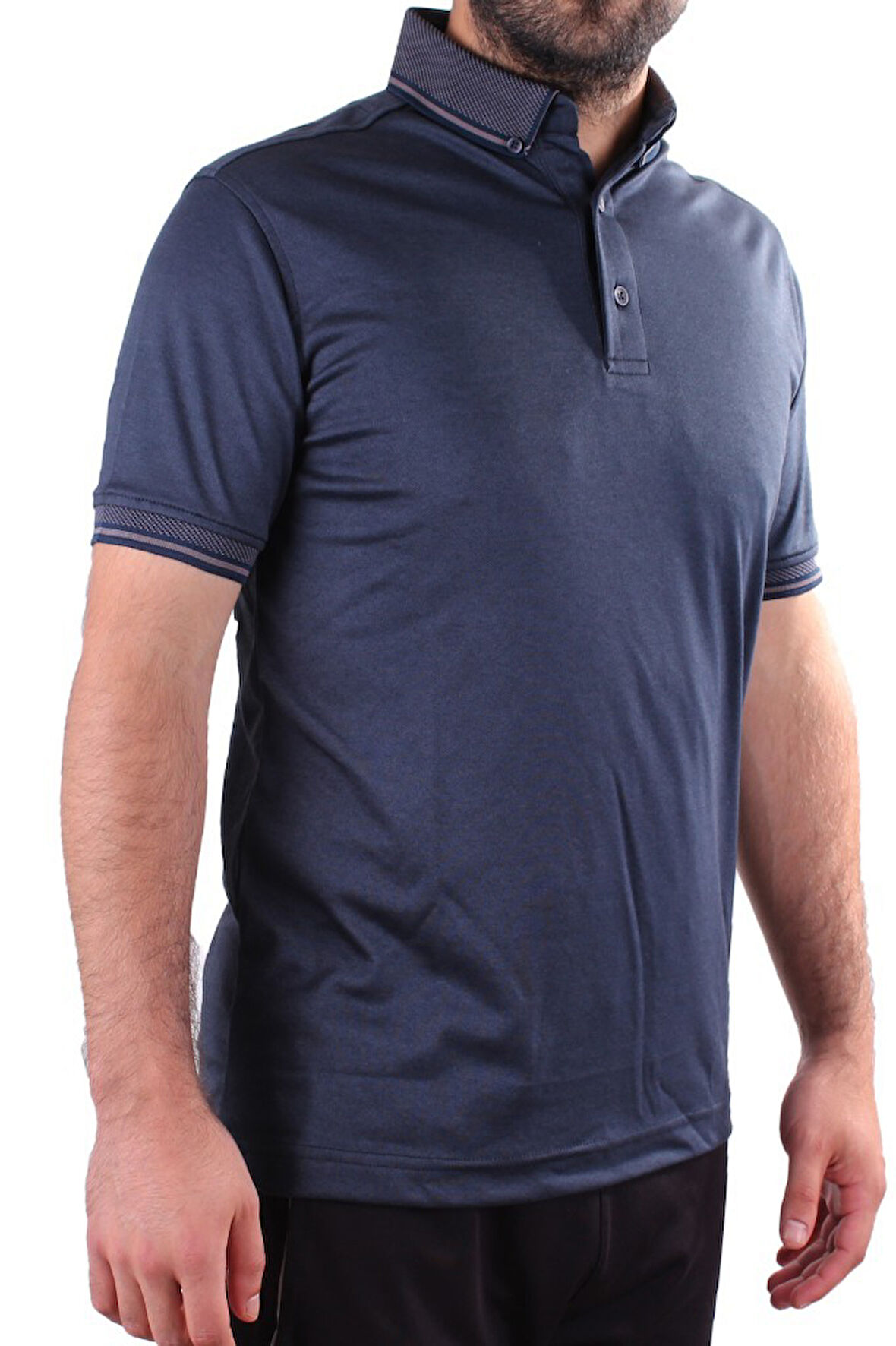 Twister 2305 Lacivert Günlük Kısa Kol Normal Kesim Pamuklu Polo Yaka Erkek Tişört