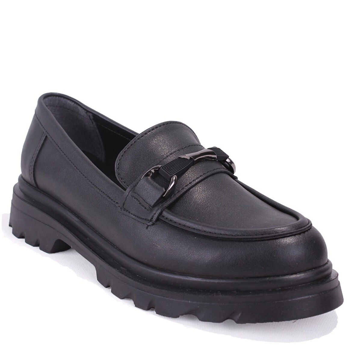 Dagoster DZA07-90834 Siyah Günlük Loafer  Kadın Ayakkabı