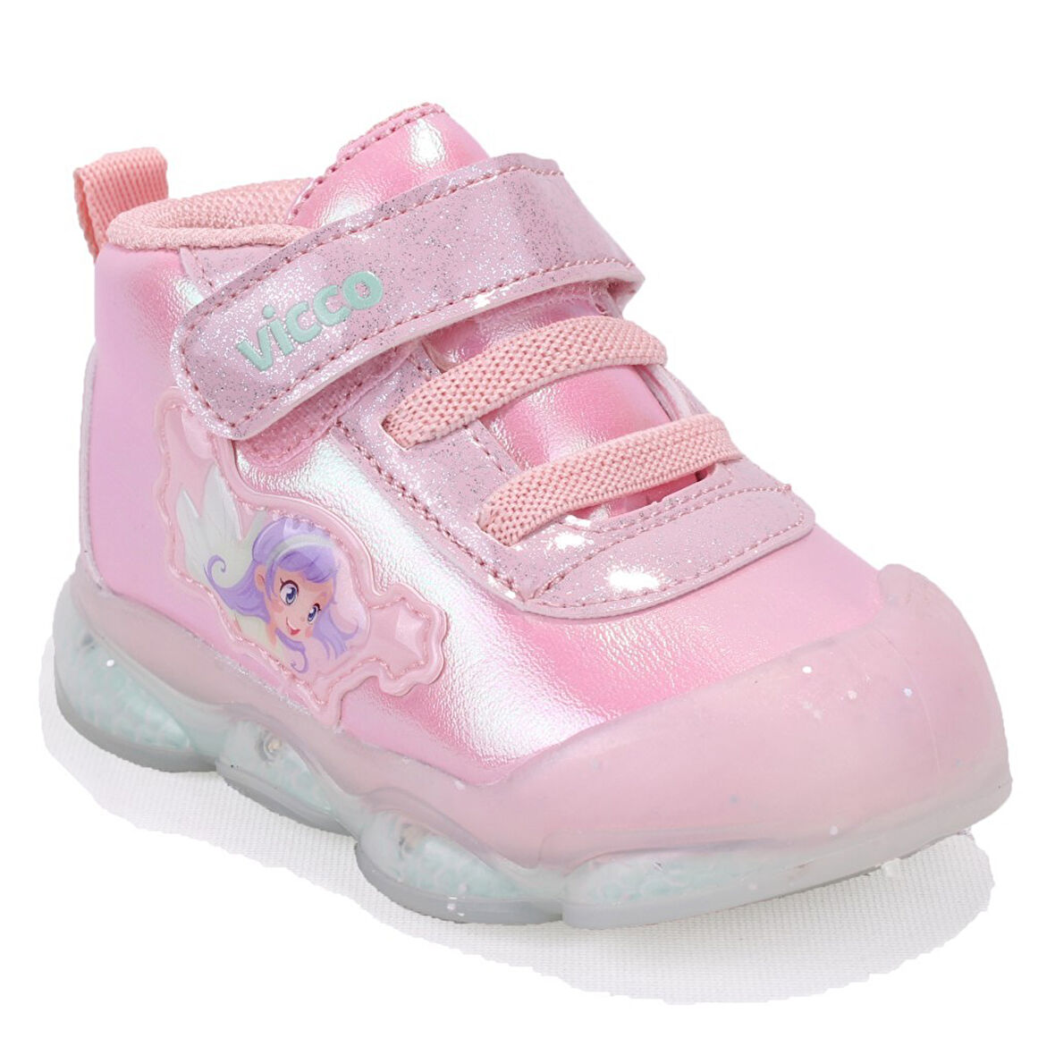 Vicco Gemini 946B25K445 Pudra Ortopedik Işıklı Kız Bebe Spor Bot