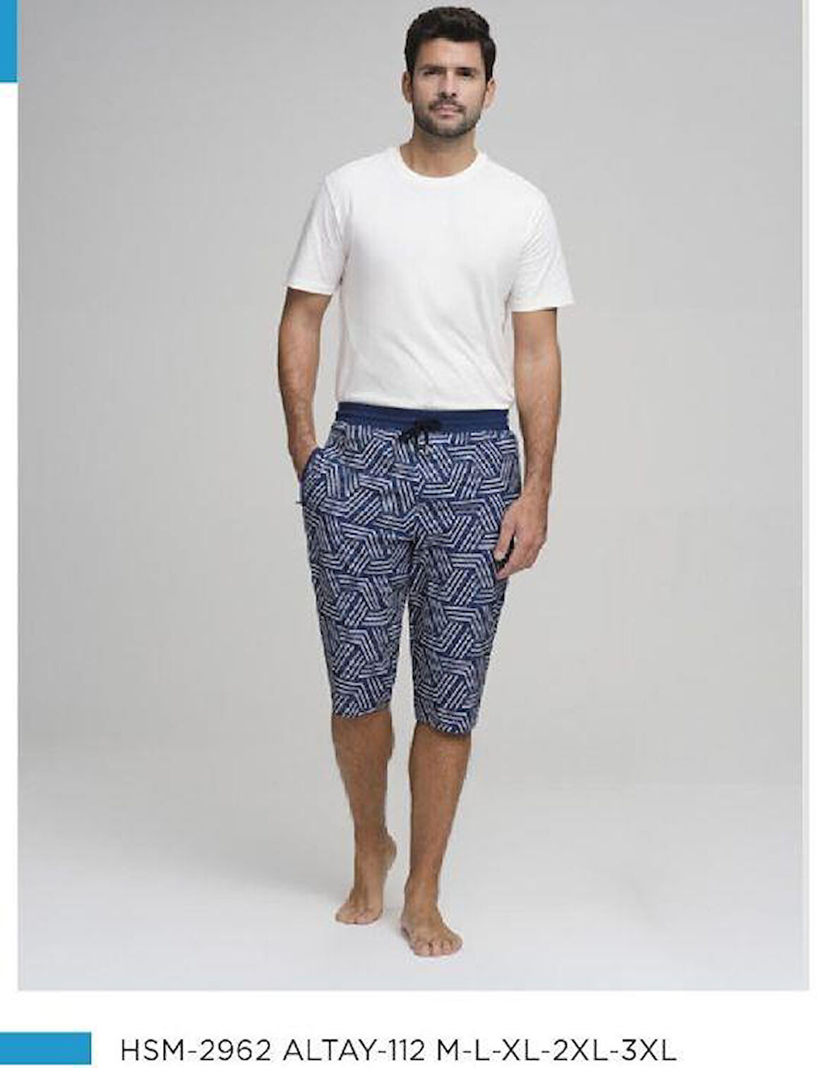 Haşema 2962 İndigo Altay Erkek Deniz Şortu