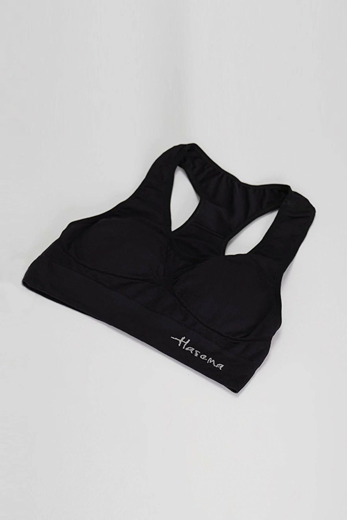Haşema Siyah Sporcu Kalıp Kaplı Yüzücü Büstiyeri