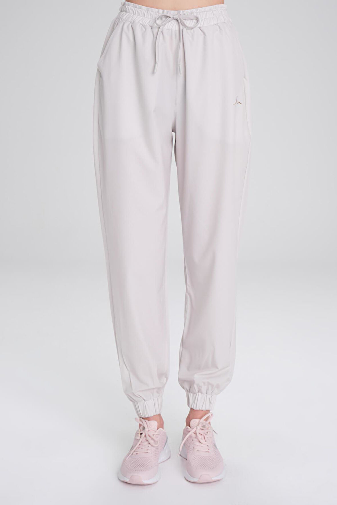 Haşema Active Lastikli Paça Ekru Jogger Spor Pantolonu Eşofman Altı ACT-1