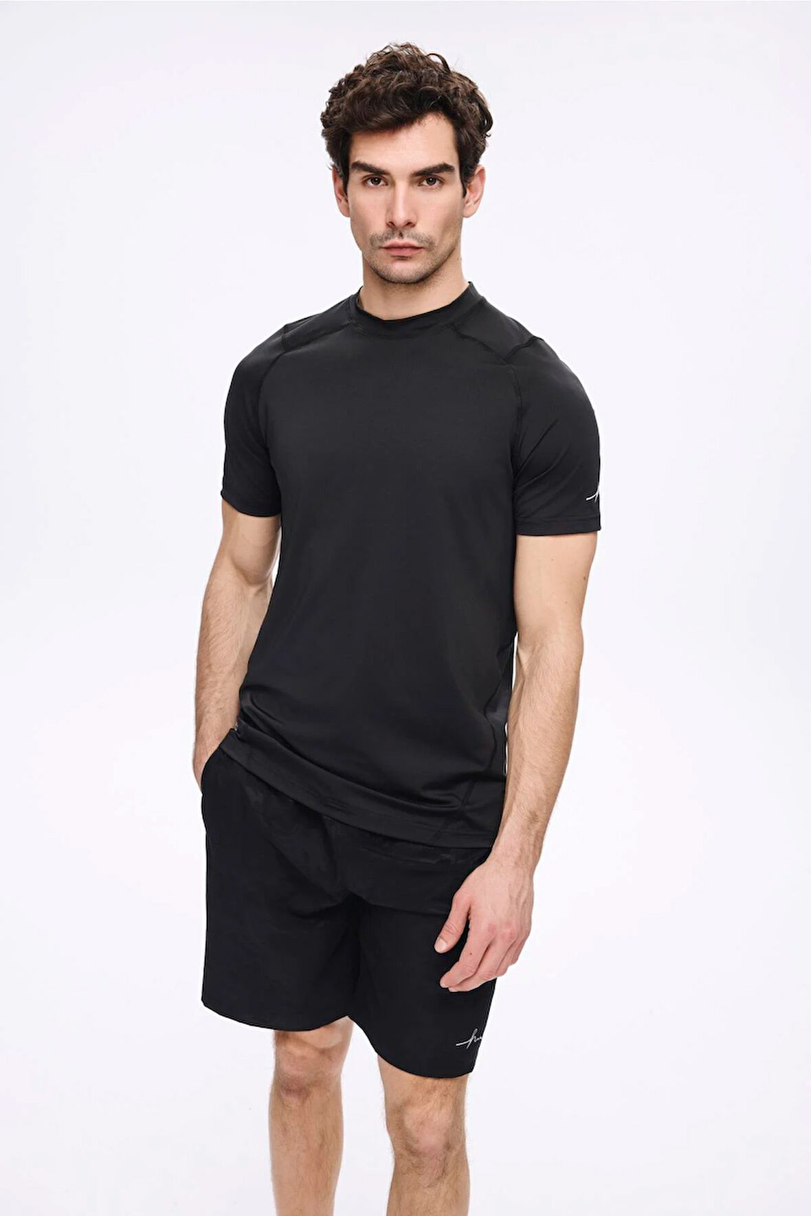 Haşema Active Erkek Siyah Spor Tişört 5030