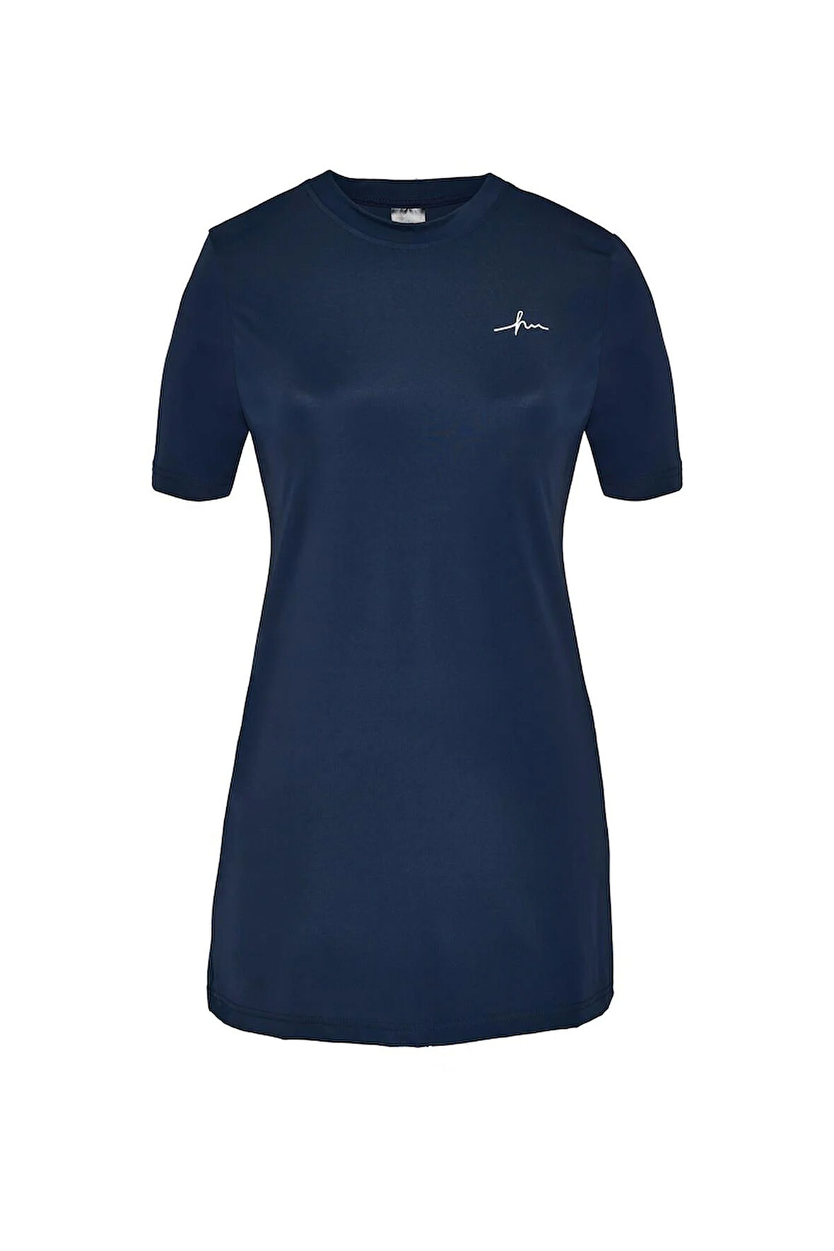 Haşema Kısa Kollu Lacivert 3 Parça Yarı Kapalı Mayo Takımı 5072