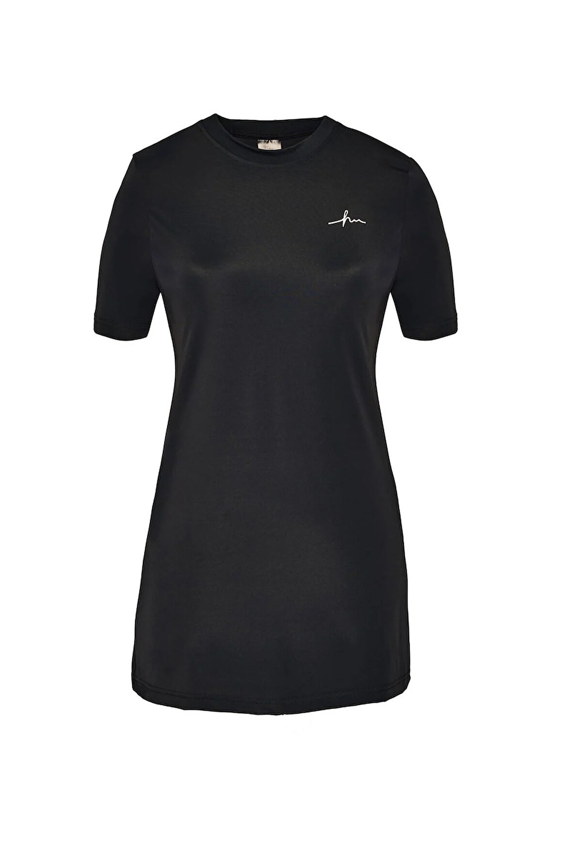 Haşema Kısa Kollu Siyah 3 Parça Yarı Kapalı Mayo Takımı 5072