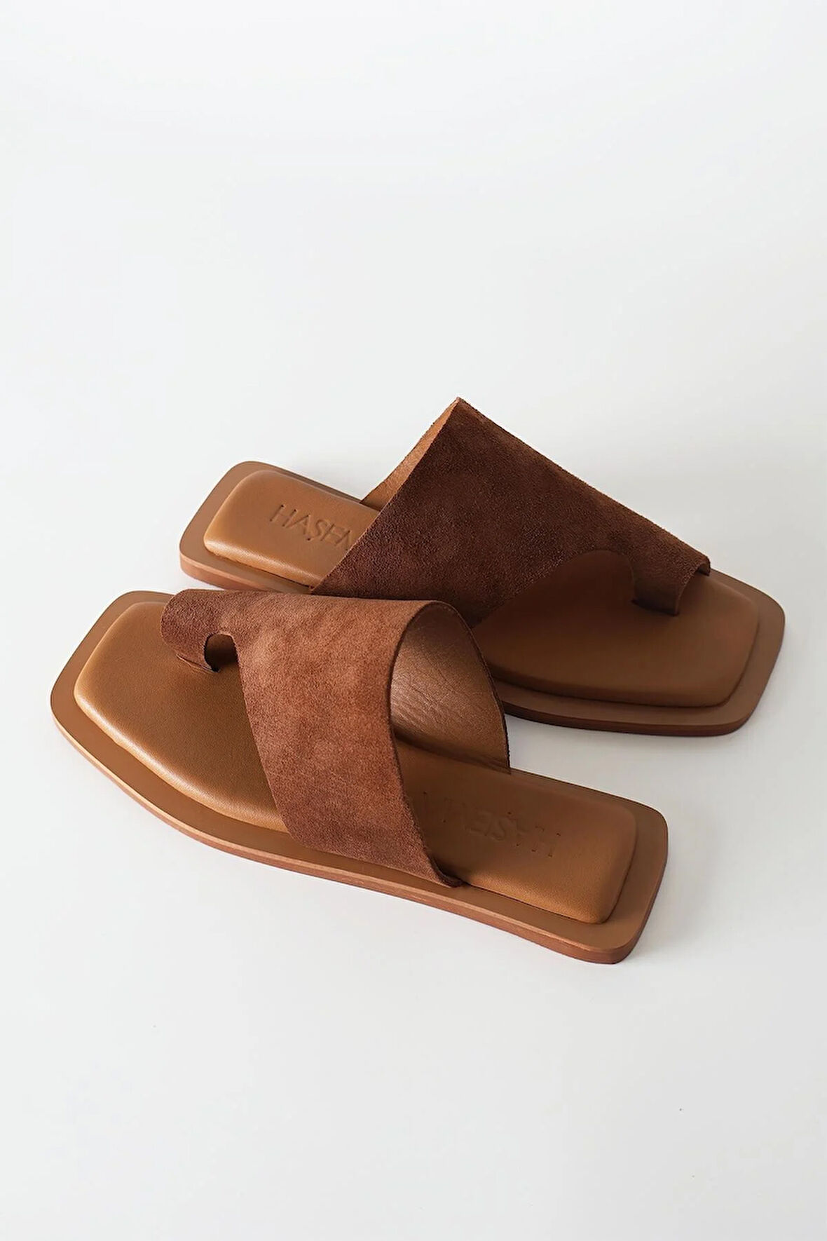 Haşema Kadın Süet Kahverengi Terlik 2221