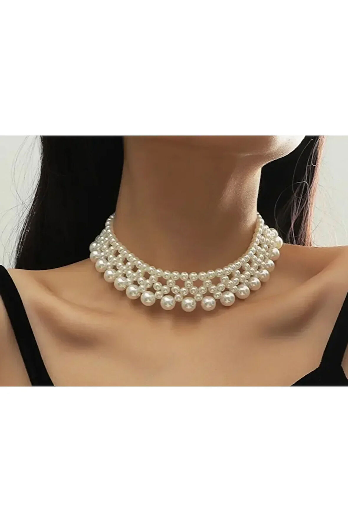 El Yapımı -İnci Parıltısıyla Şık Kolye Özel Tasarım