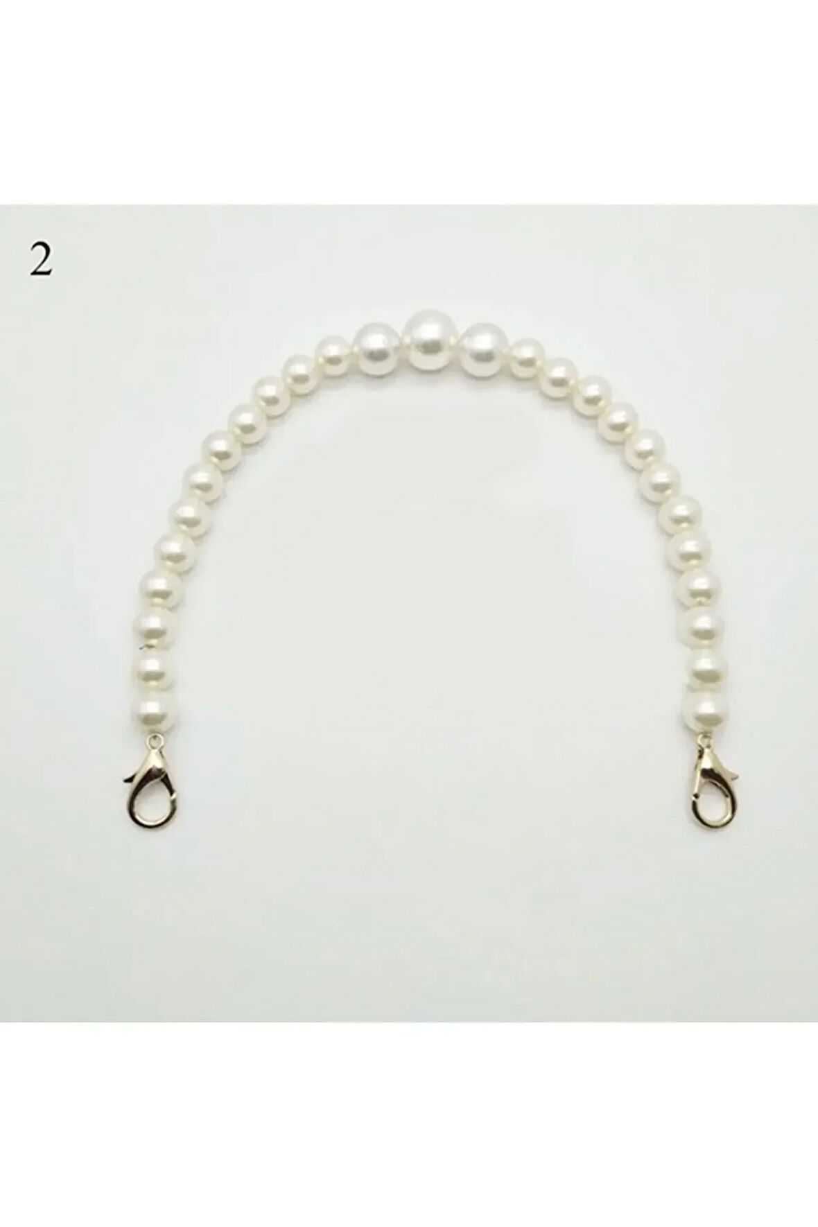 El Yapımı - İnci Zarefetiyle Aksesuarlı Çanta Askısı