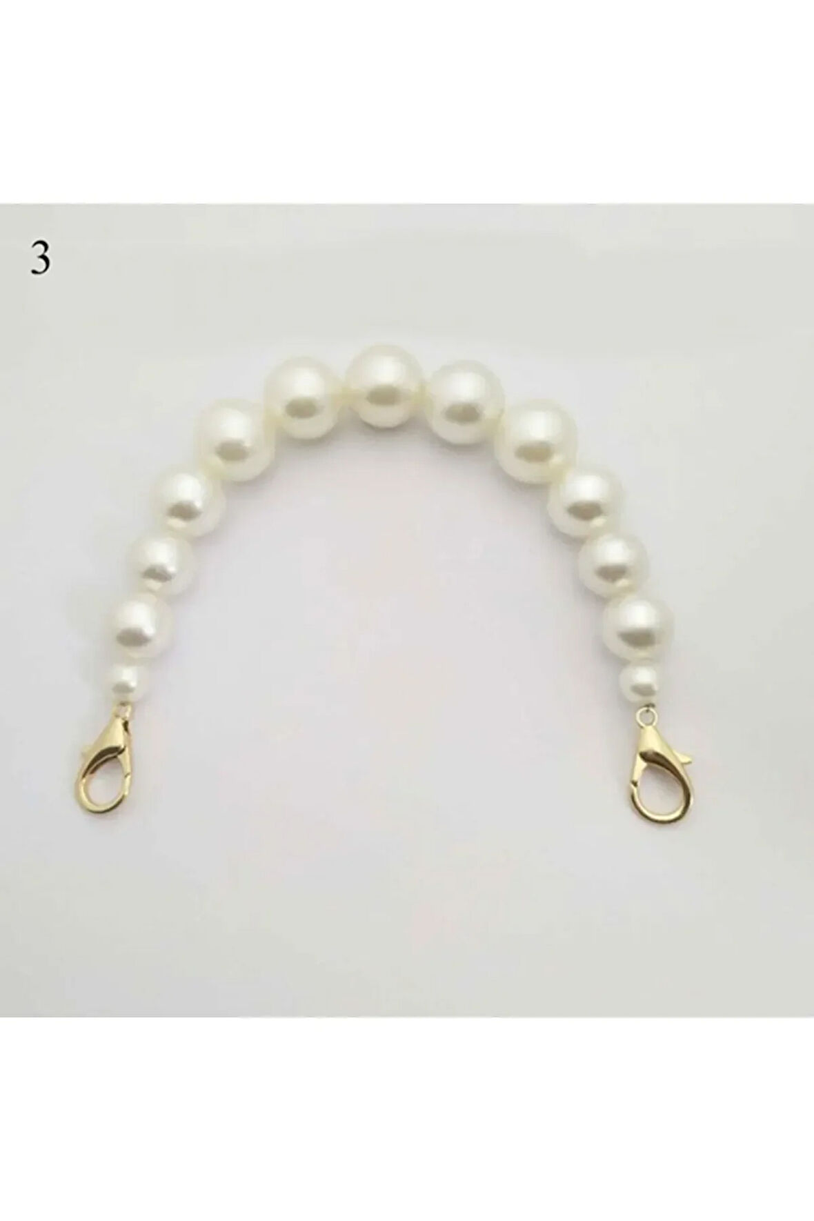 El Yapımı - İnci Zarefetiyle Aksesuarlı Çanta Askısı