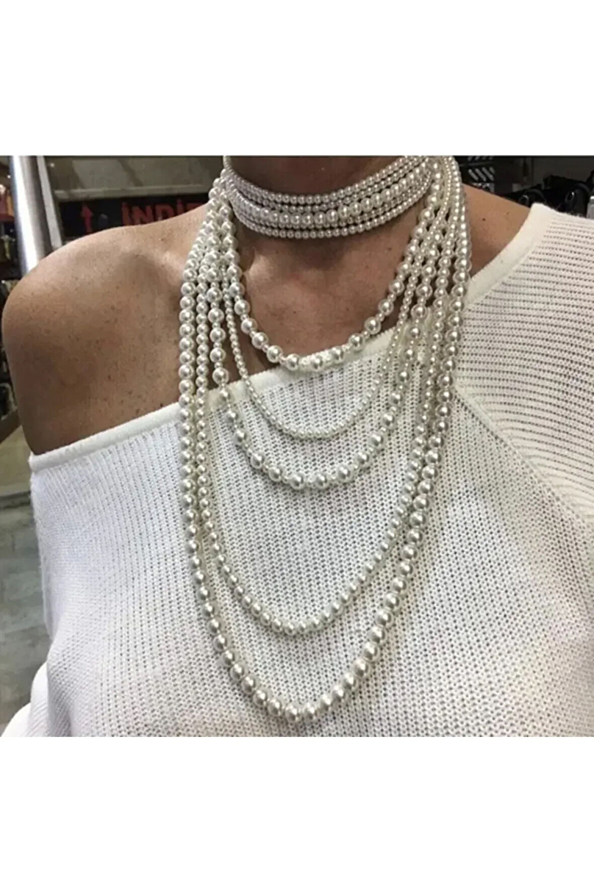 El Yapımı -İnci Parıltısıyla Şık Kolye Özel Tasarım